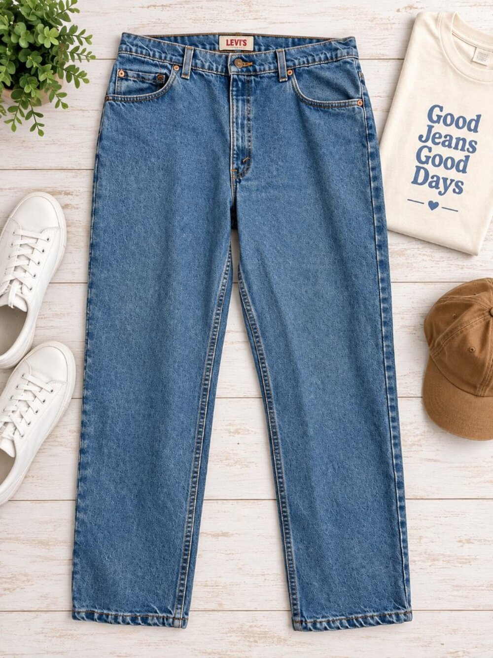 Levi’s Men’s 36x30 Medium Wash Straight Leg Jeans Classic Denim